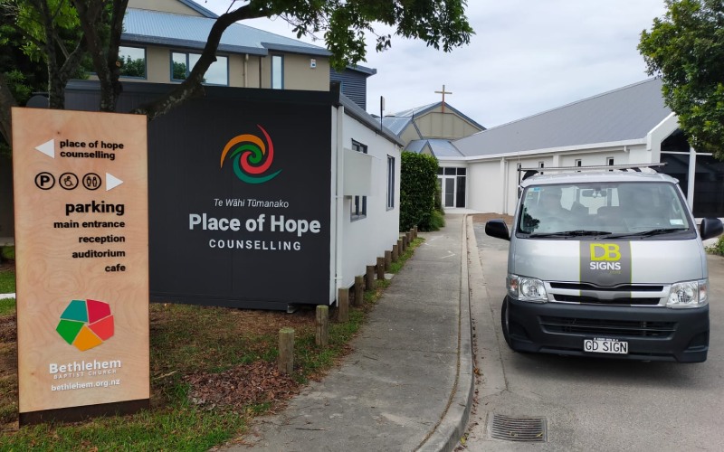 DB Signs Van At Place of Hope Counselling